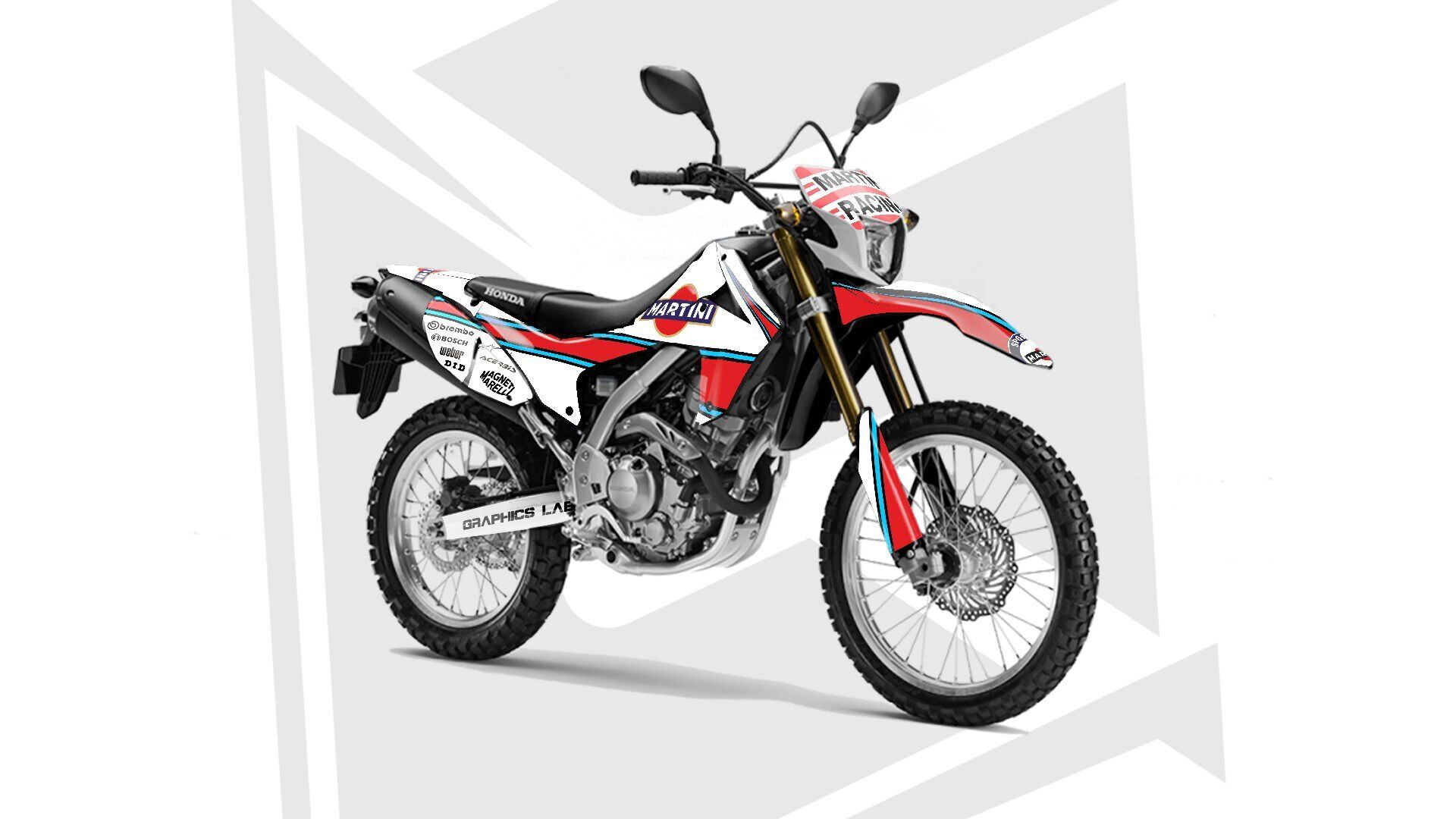 CRF250L 2012-2020 MARTINI DESIGN Hologram - Simli