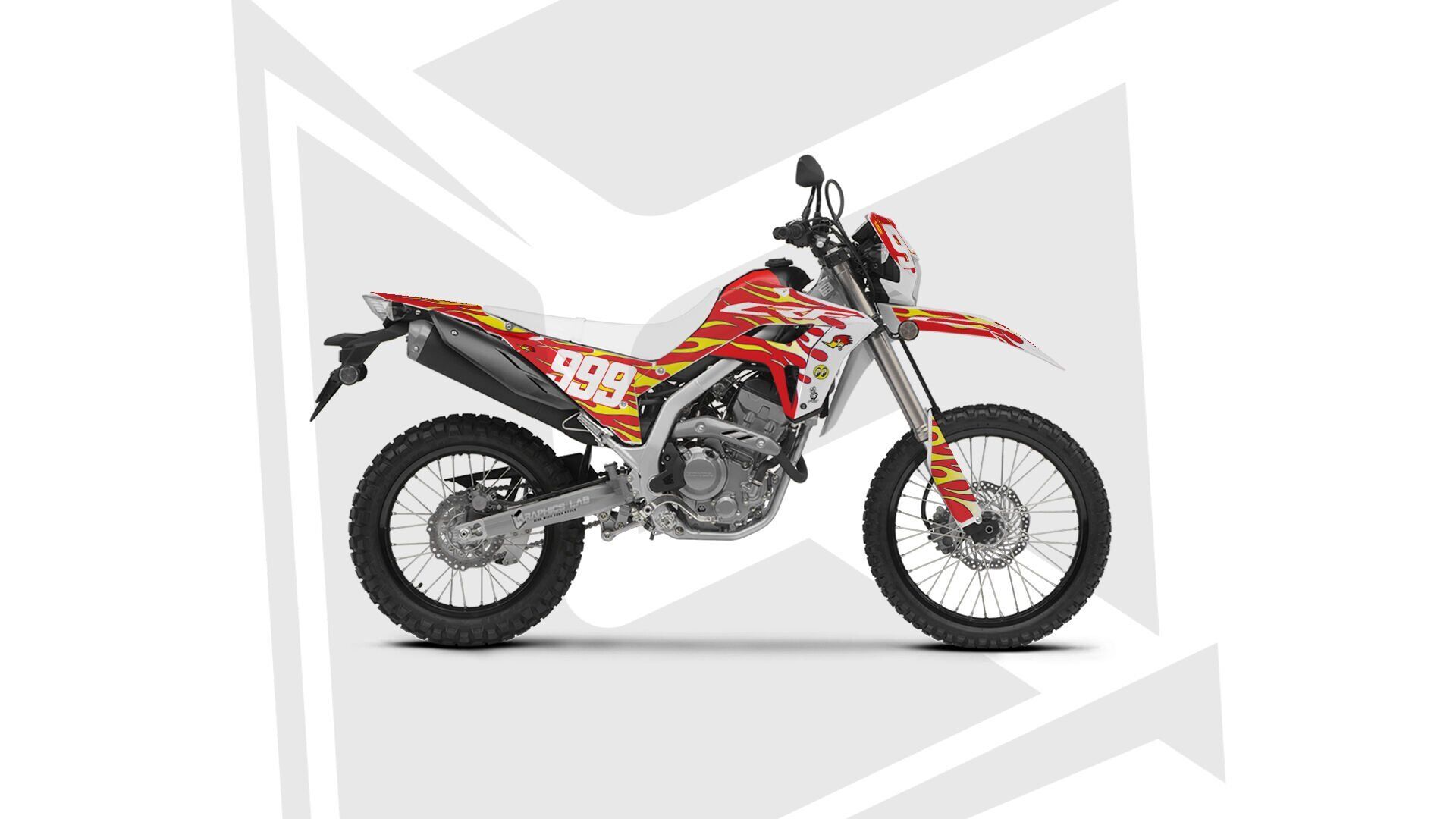 CRF250L 2021-2025 FLAME DESIGN Hologram - Parlak