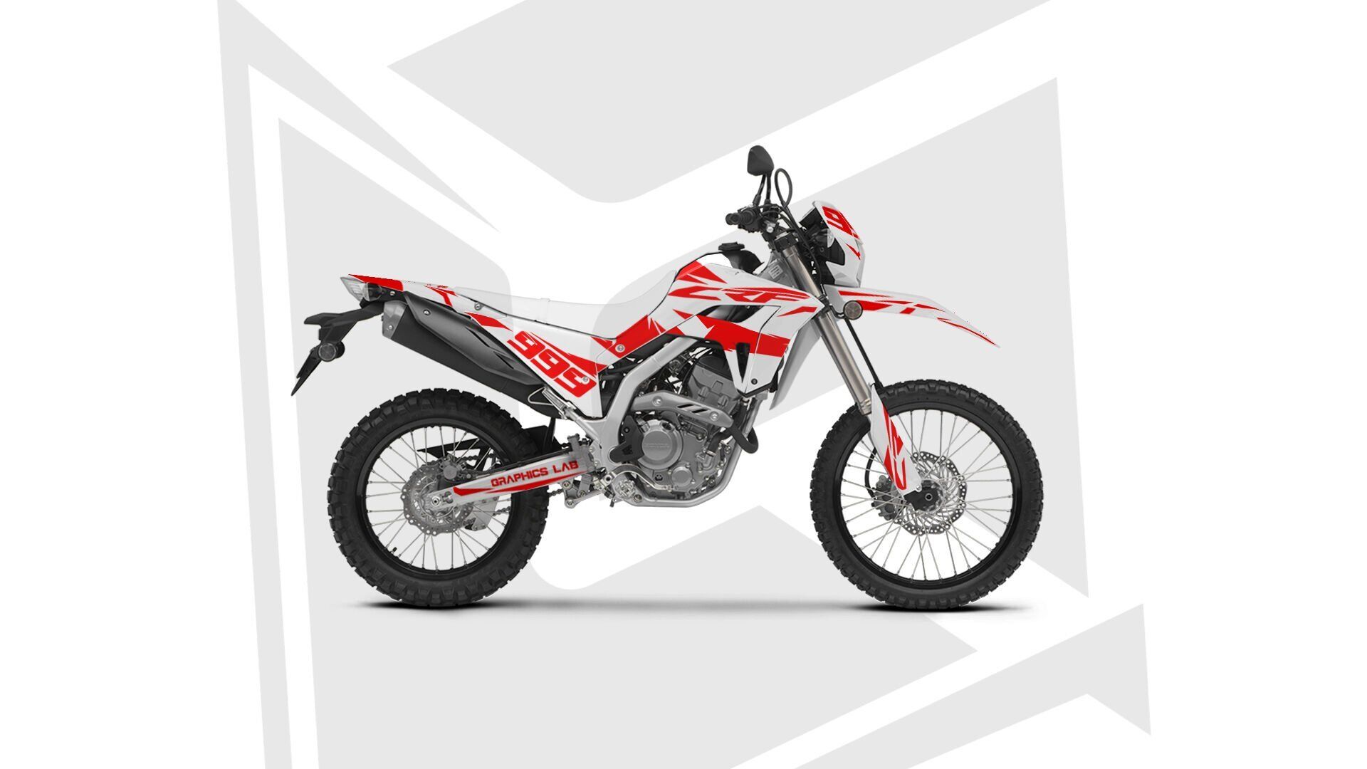 CRF250L 2021-2025 RED LINES Hologram - Parlak