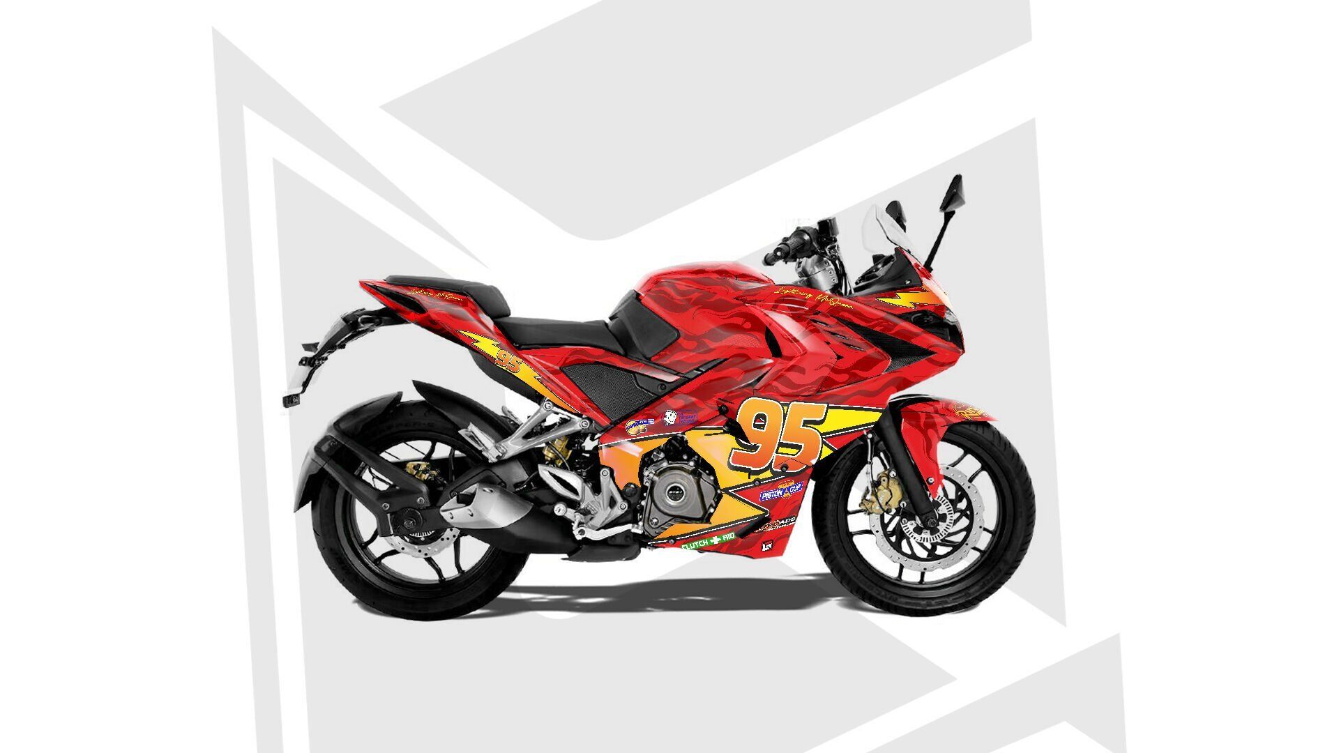 RS200 MCQUEEN DESIGN v1 Standart - Parlak