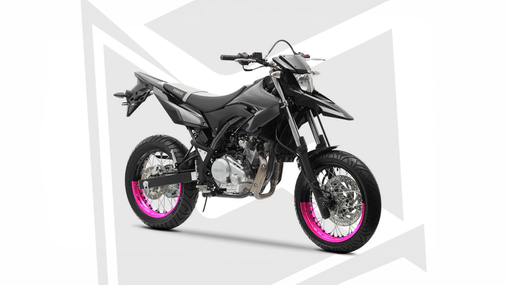 WR125 X HALF RIM STICKER HOLOGRAPHIC